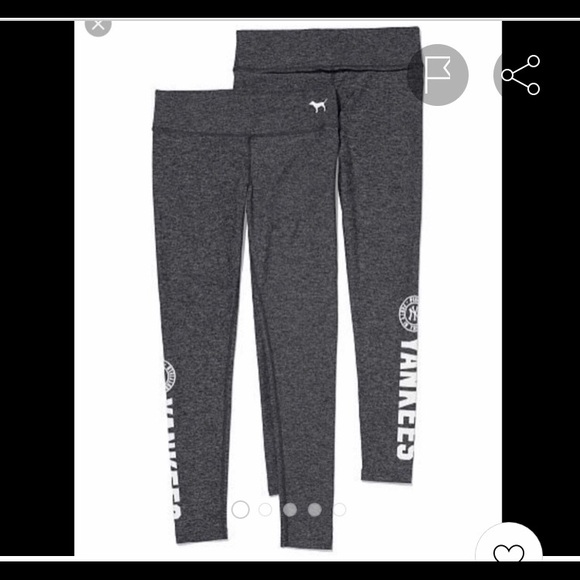 Gray Victoria’s Secret Yankees leggings - Picture 1 of 4
